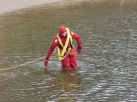 Ken going out to save the victim