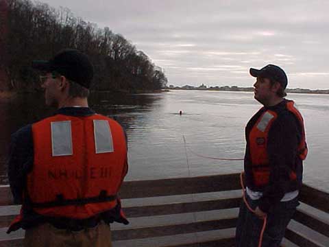 Ken and Jessie watching the victim