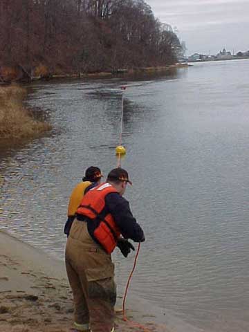 Bill and Bill pull Ken (rescuer) and Greg (victim) to safty