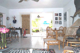 looking out french doors to porch