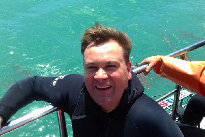 Image of me after Cage Diving