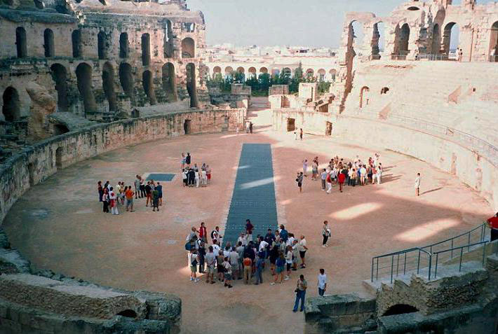 Image of the colosseum at El Jem, Tunisia.