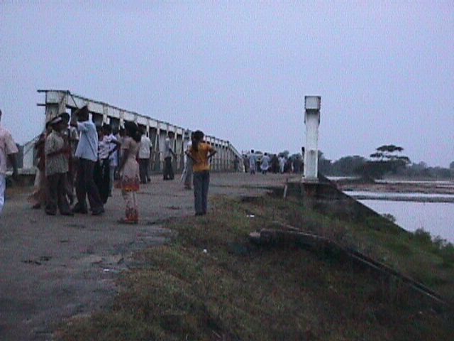 Tsunami devastation at Pothuwil - Broken Arugam Bay Bridge