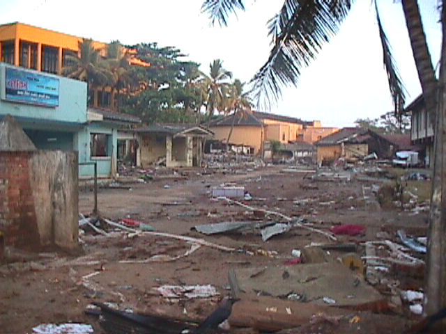 Tsunami devastation at Matara