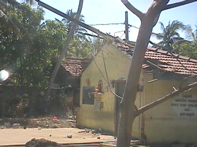 Tsunami devastation towards Galle