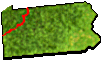 PA map of the trail