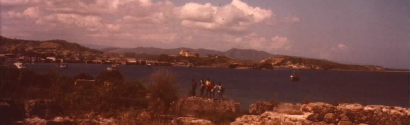 Ruin of old fort guarding the bay of Port-de-Paix. Photographed by Noe Dorestant in 1985.