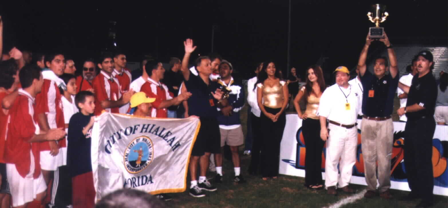 (Team Hialeah Champion of Copa Latina 2002)Picture courtesy of Noe Dorestant... Give credit where
credit is due.