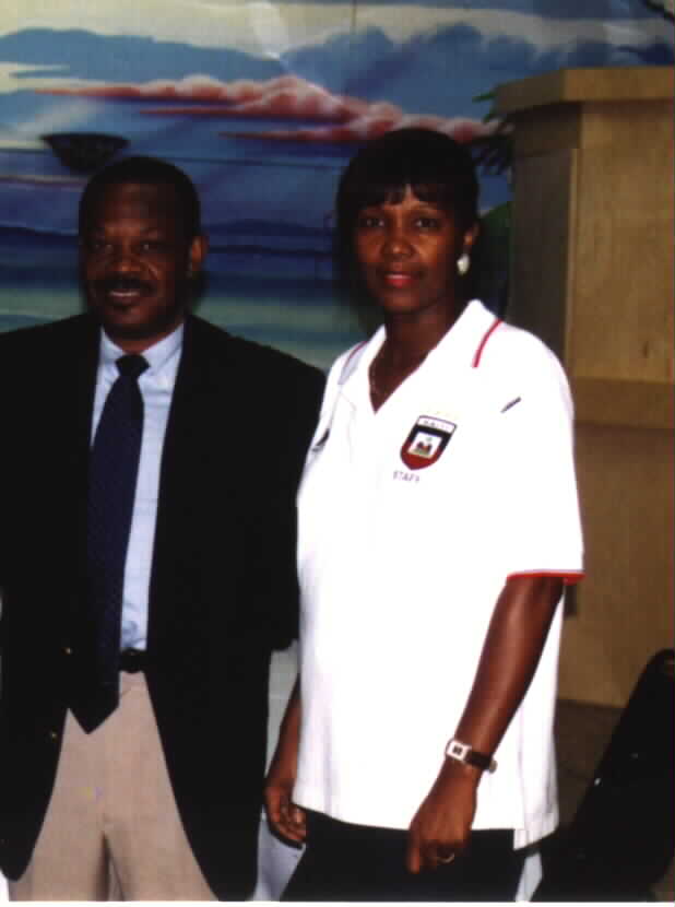 (President of the Haitian Federation of Football, Dr. Yves Jean Bart.)Picture courtesy of Noe Dorestant... Give credit where
credit is due.