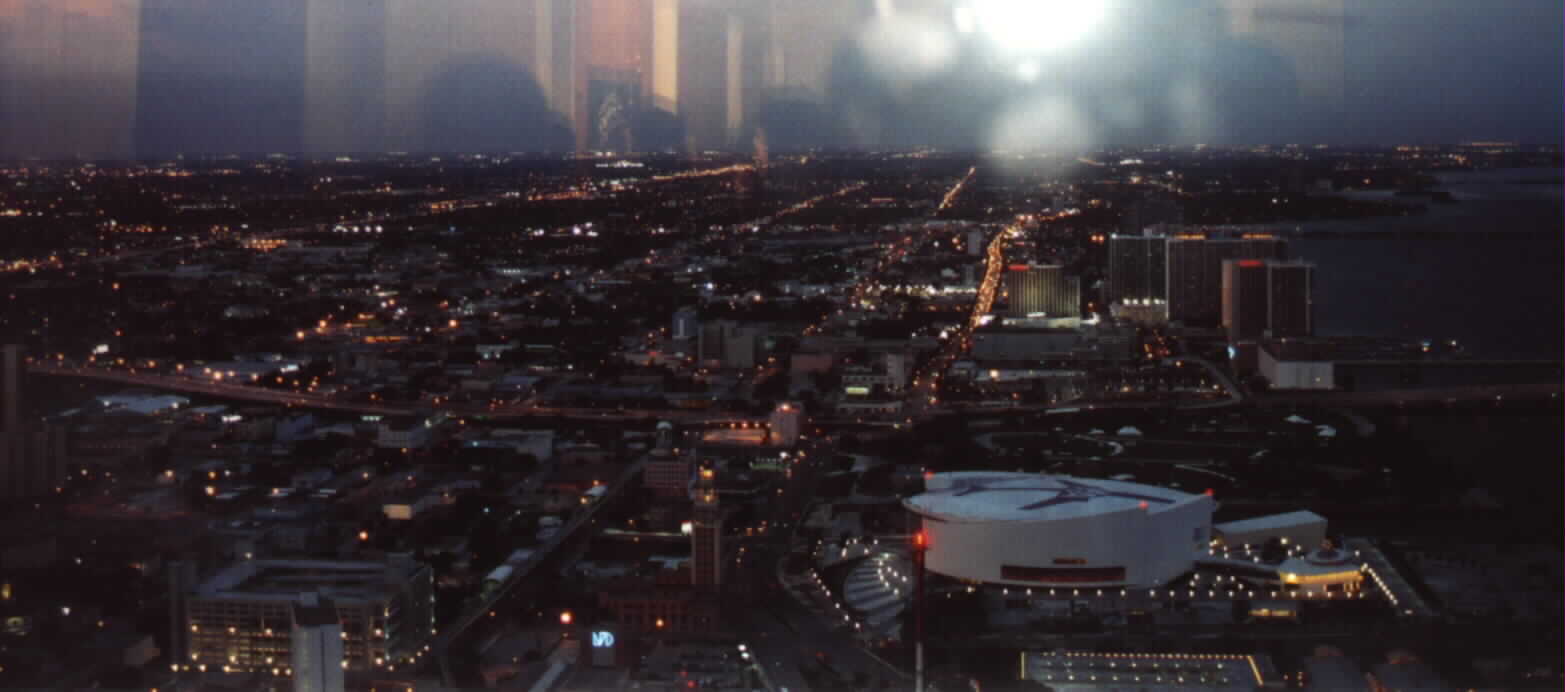 (Photographed by Noe Dorestant 7/20/2000: An eagle view of the city of Miami as seen from the top of the tallest building in Miami)
if you copy for reuse, give credit where credit is due. 