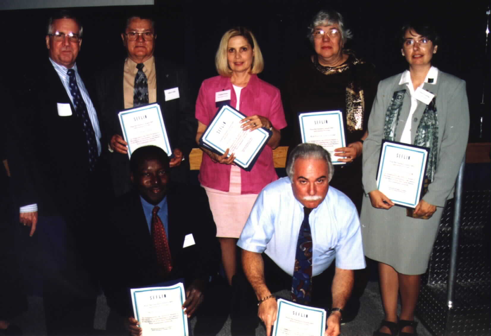 HAES Chairman Noe Dorestant receiving the SEFLIN Award