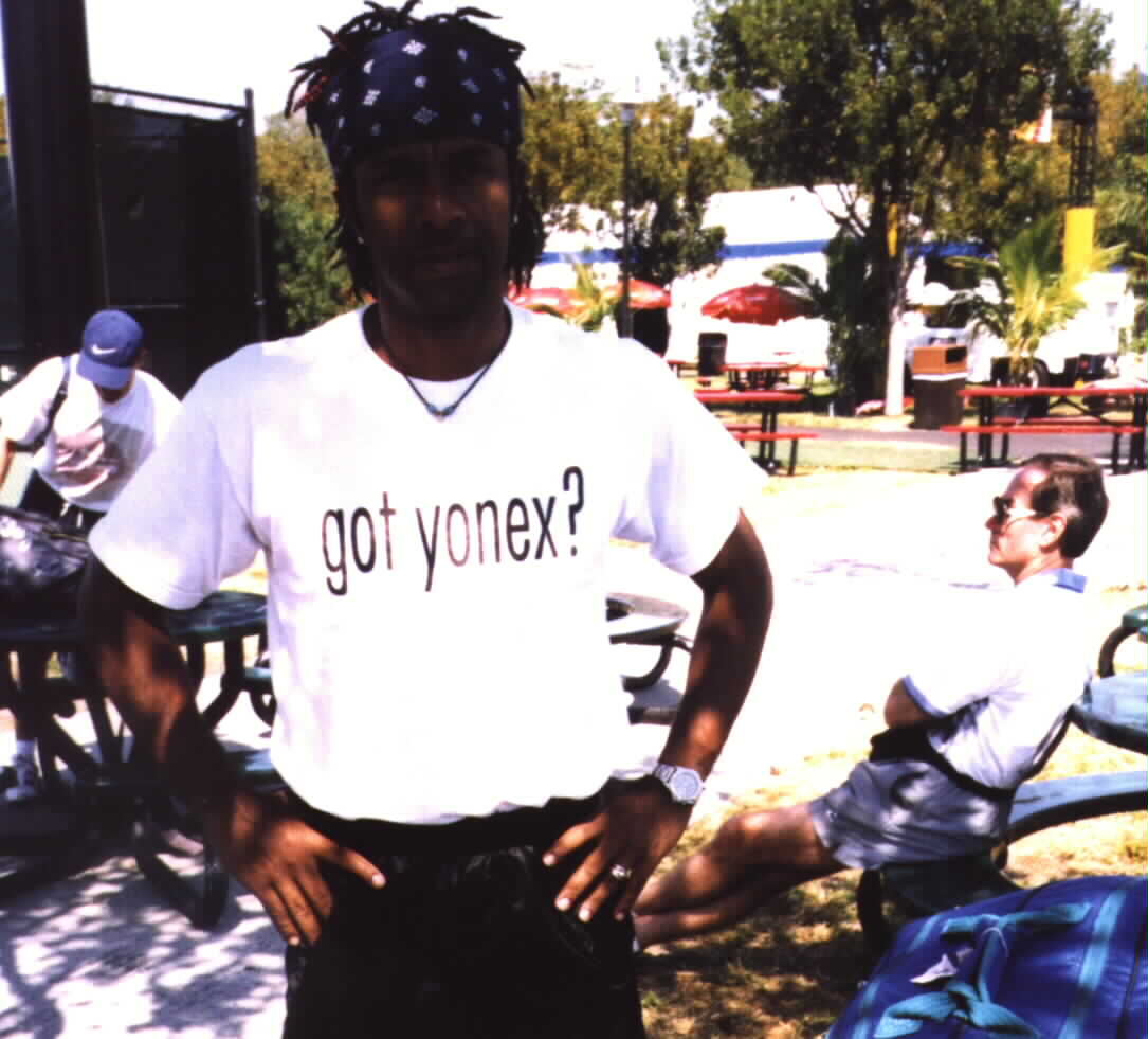 (Haitian tennis player, Ronald Agenor)Picture taken and provided as a courtesy by Noe Dorestant. All rights reserved 1999. 