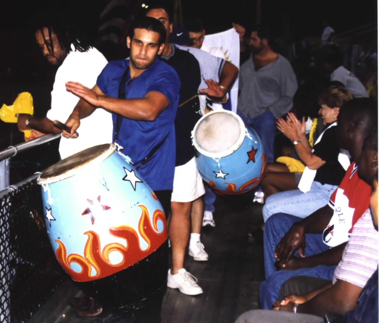 (Uruguay drumers playing all game long.)Picture courtesy of Noe Dorestant... Give credit where credit is due.