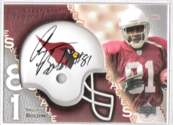 2003 Upper Deck Sweet Spot Signatures ANQUAN BOLDIN (Rookie Year Auto)