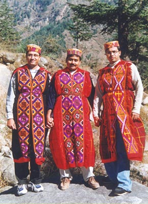 Nirav Friends in Himachali Dress