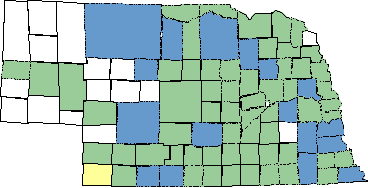Blue-fronted Dancer map