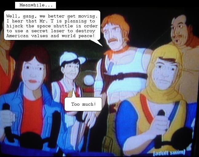 chuck norris discusses Mr. T's space shuttle heist