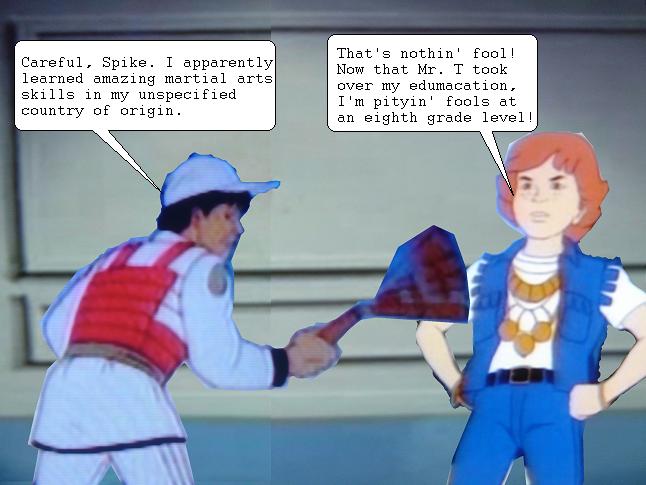 too much versus spike in a battle of wits.