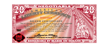 $20 Certificate Face