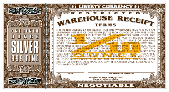 $1 Certificate Back