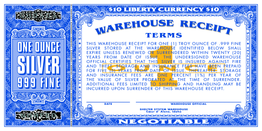 $10 Certificate Back