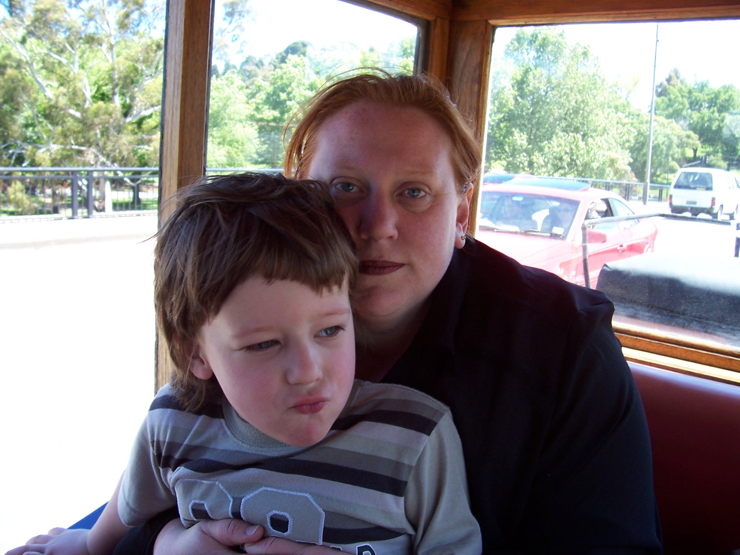 Not a great photo of either of us, but it is recent!