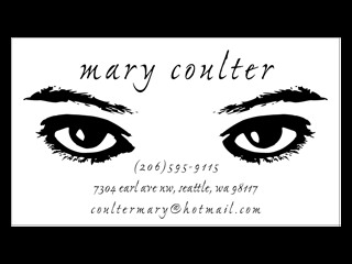 Mary Coulter Real Estate Biz Card