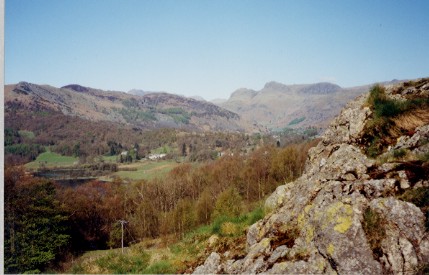 Elterwater & Langdale Valley from Neaum Crag