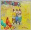 Title, Harer Impression,  Size, 50 x 45  C.m,  Media- Oil on canvas,  Year 2004