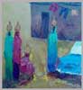 Title, Harer Impression,  Size, 50 x40 C.m,  Media- Oil on canvas,  Year 2004