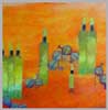 Title, Harer Impression,  Size, 90 x 100 C.m,  Media- Oil on canvas,  Year 2004