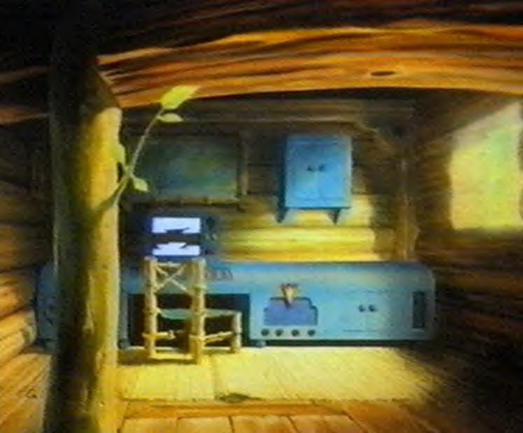 SuperTed's tree house interior