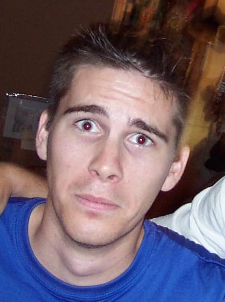 Photo of Kris' head.