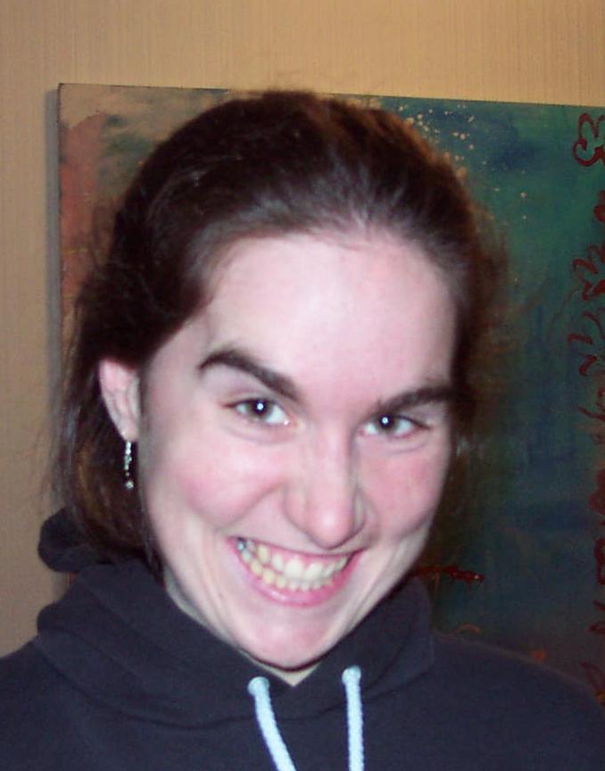 Photo of Lisa's head.