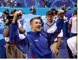 A small picture - but it captures his feelings after winning in Sydney . . .
