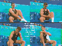 Putting on his socks . . . (Sydney)