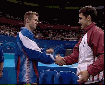  . . . but he still shakes hands with the winner! (Sydney)