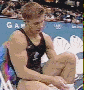 Putting on his sock again . . . (Sydney)