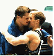 Kissing someone (??) . . . (kinda small)