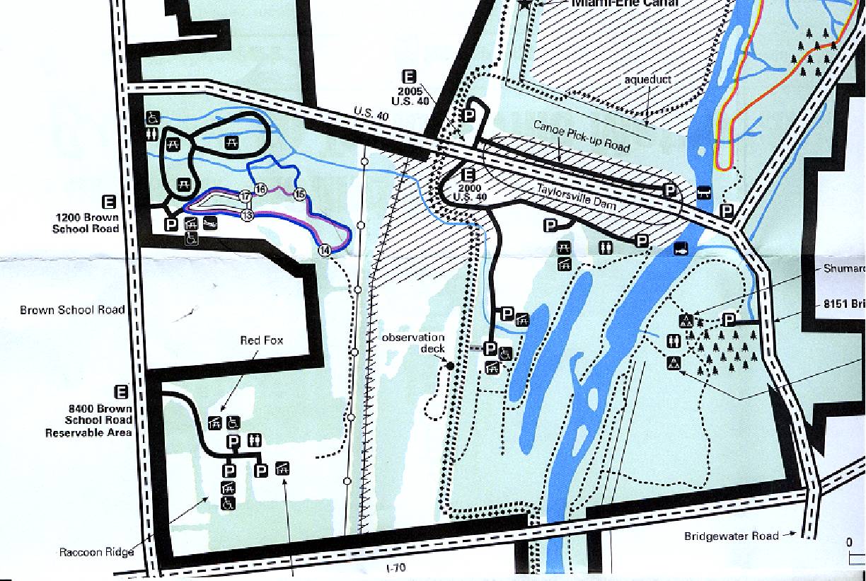 Dam area map form us40