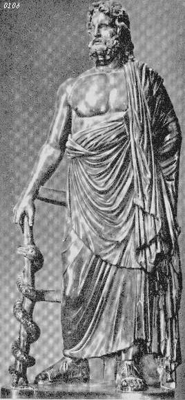 Aesculapius - The God of Medicine (Click on the pic to enlarge)