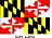 Flag of State of Maryland , USA
