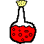 This red potion will cure your pet when it is suffering from Fungoid