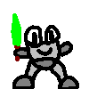 Sabrites are little guys, who are in training of Sabrench. Their dreams are to become as strong as sabrench. The color of his saber is green, so it is weaker. Their cost is 3000.