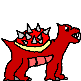 Tortack is a big fiery turtle with a body temperature of 500 degrees. He can throw away his shell, and in a few seconds there will grow a new one.