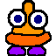 Pumbix has control of gravity, that is the way he can fly. He can also see in the dark with his big eyes.