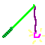 Wow!!! This rod's color attracts even the biggest fish. It's enchanted by Pussetra, so the fish get hypnotized!