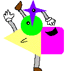 Abstractions are born out of a broken mirror, and are made up out of different shapes. he can throw shapes at enemies in a fight!