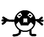 Ball is a black bulb, with a white face. He is very curious and loves to explore!