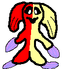 He is 2 colored, and also 2-elemented. His right side is firey hot, and his left side is static!